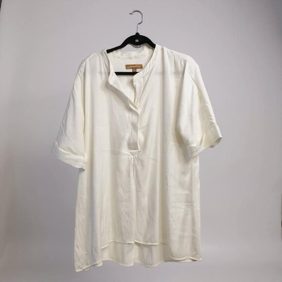 Ellen Tracy Affinity blouse in chalk white XL - Picture 1 of 10